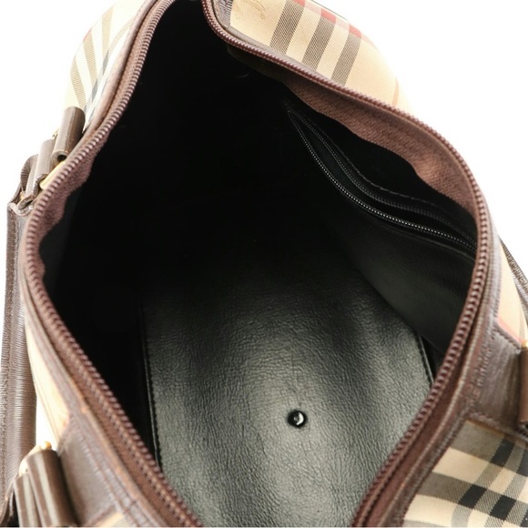 Burberry haymarket check Boston Bag - Picture 4 of 9